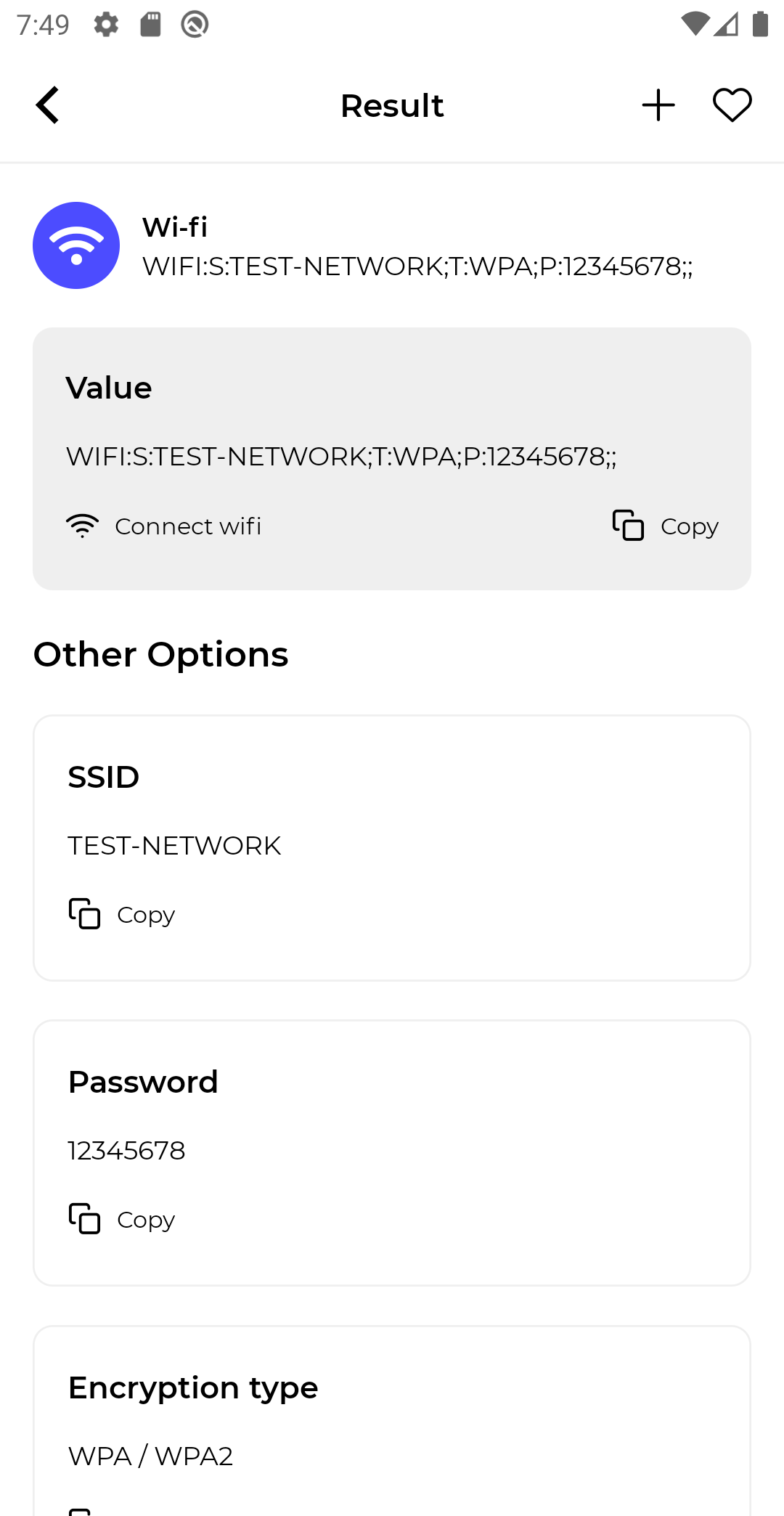 QR WiFi Screenshot 2